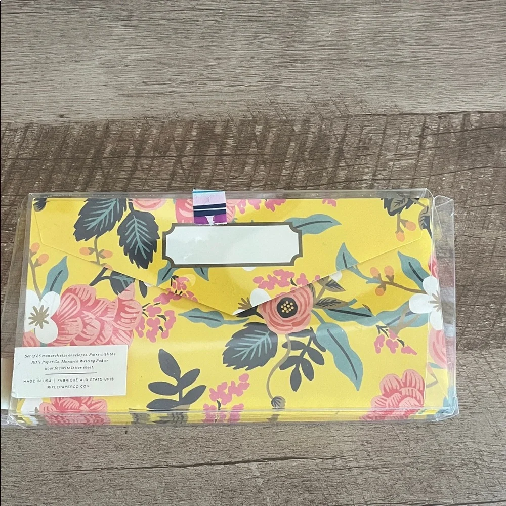 Rifle paper co monarch envelopes 23 floral 4” x 7.5”